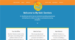 Desktop Screenshot of mykidsdentists.com